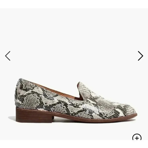 Madewell Frances Loafer in Stamped Snake - Picture 2 of 7